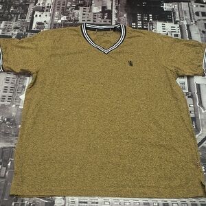 Crest Gold V-Neck with Black and White Trim